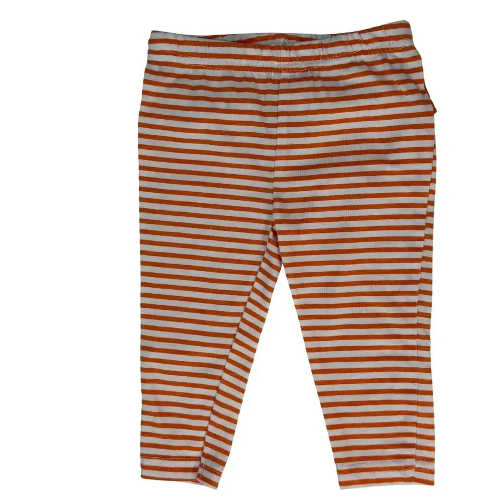 Carter’s Baby 9 Month Orange Polka Dot Bodysuit & Stripe Pants Outfit Set - Picture 4 of 7